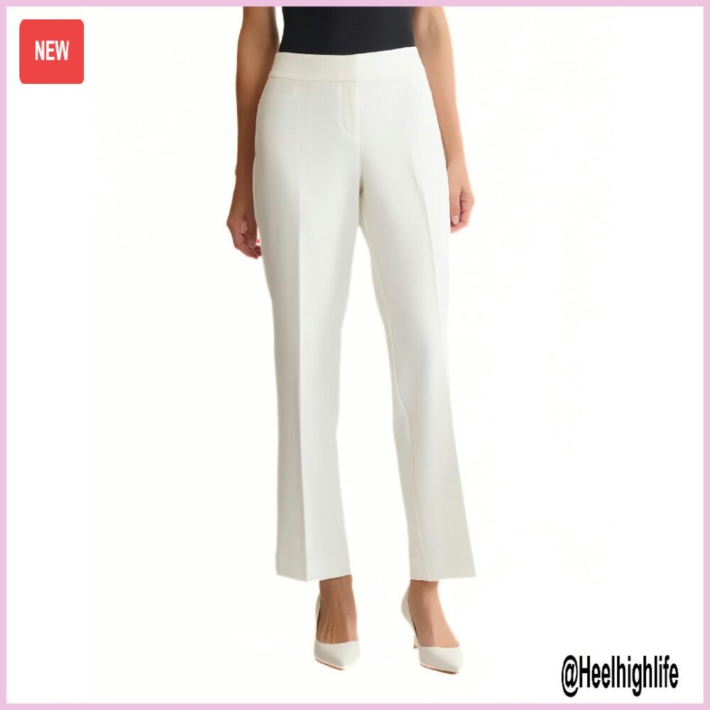 Stretch Crepe Lined Trouser Pants Professional Office Wear Wrinkle Resistant